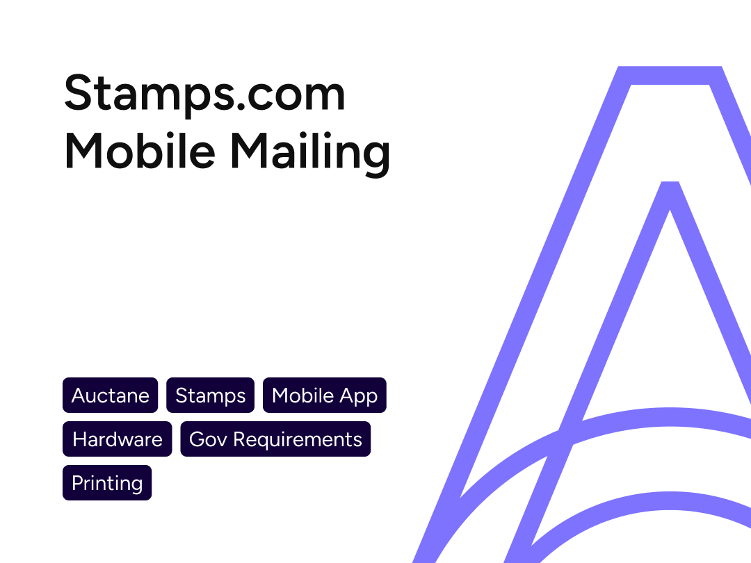 Stamps.com Mobile Mailing