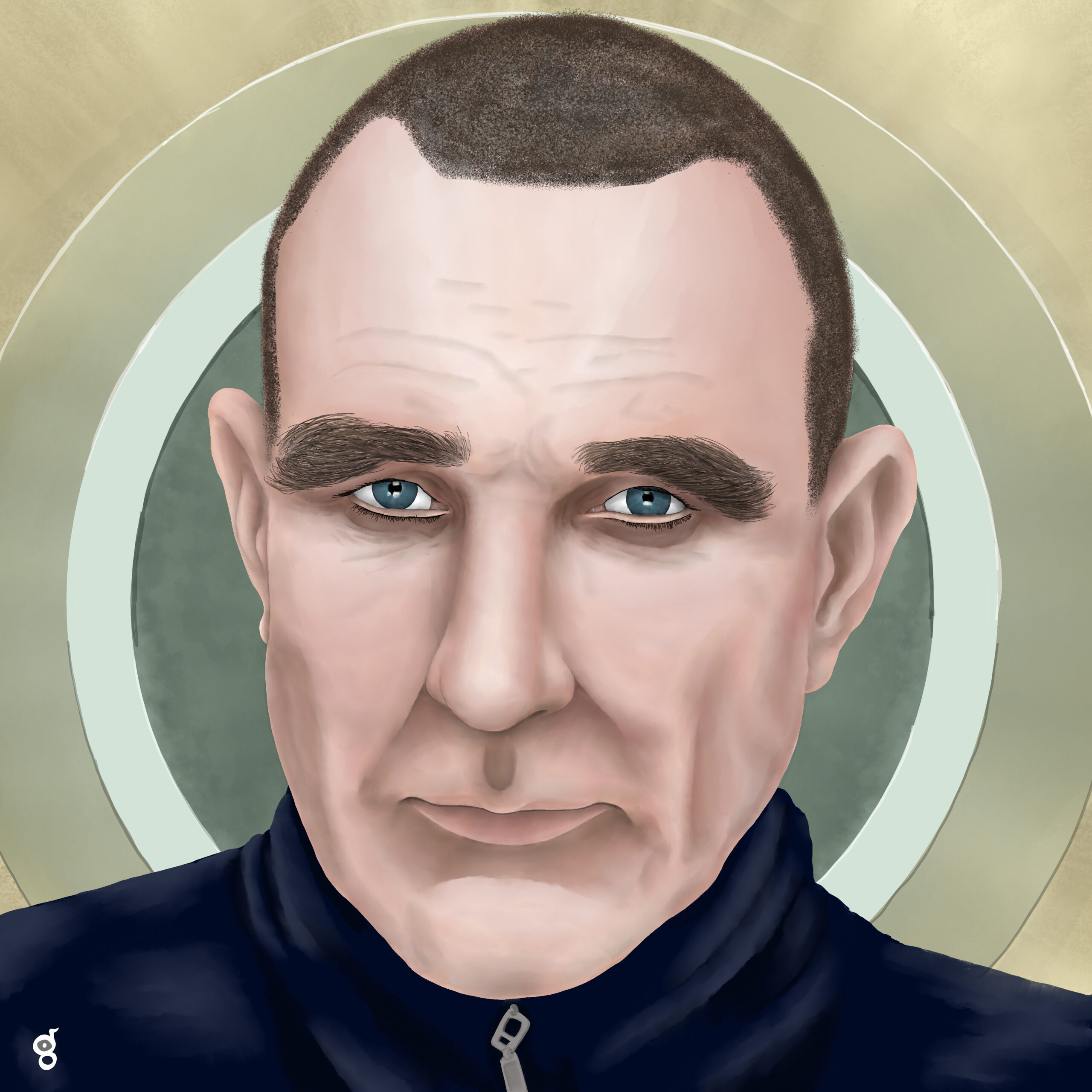 Portrait of footballer turned actor Vinny Jones